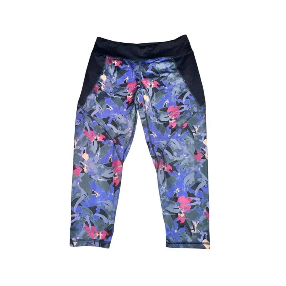 Patagonia Centered Crops Women's Size L Abstract Jungle Leggings Mid RIse